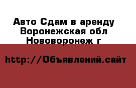 Авто Сдам в аренду. Воронежская обл.,Нововоронеж г.